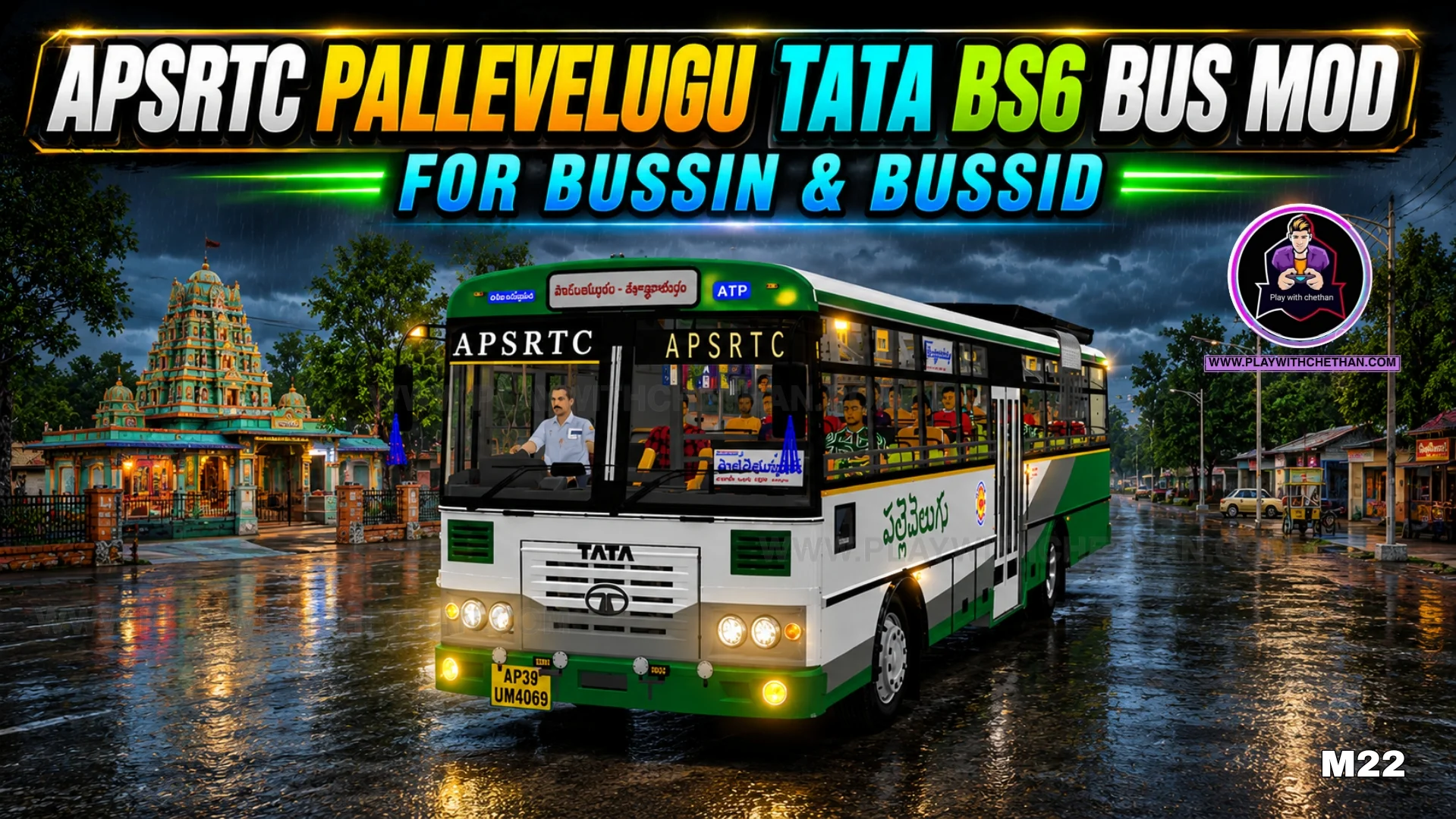 apsrtc ultra pallevelugu Tata bs6 bus mod for BUSSID & BUSSIN