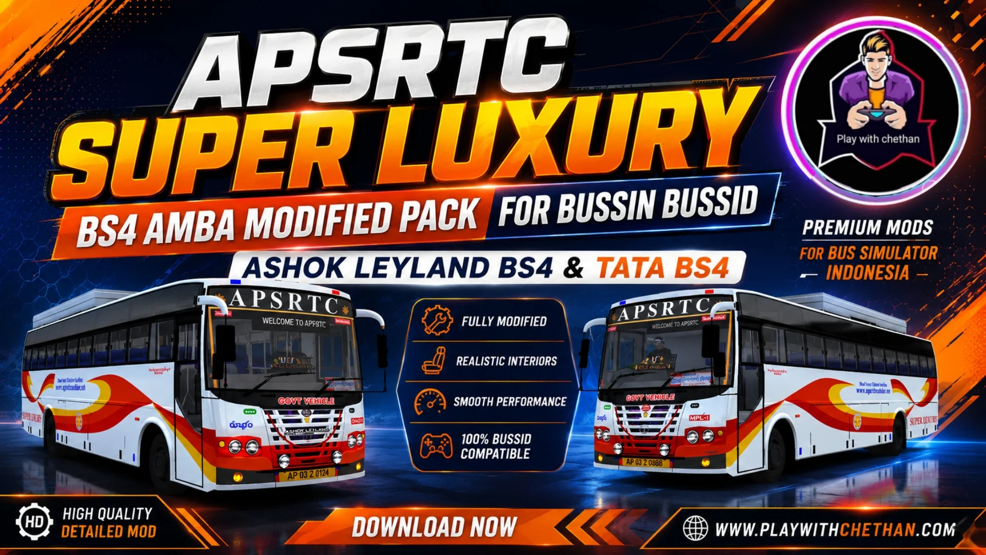 apsrtc super luxury amba coach bs4 modified bus mods for bussid & bussin
