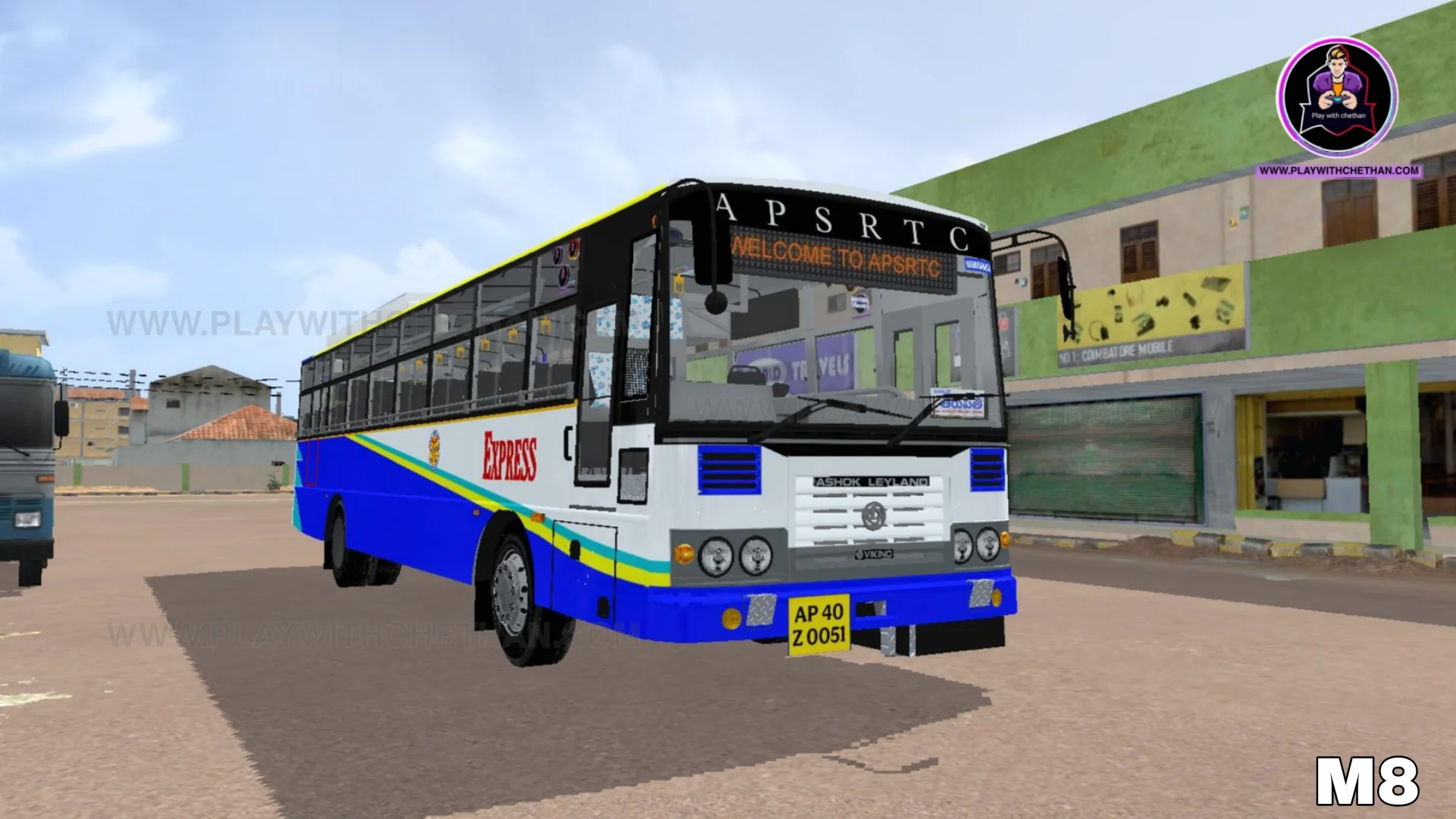 APSRTC EXPRESS NORMAL ASHOK LEYLAND BS6 bus mod for bussid & bussin