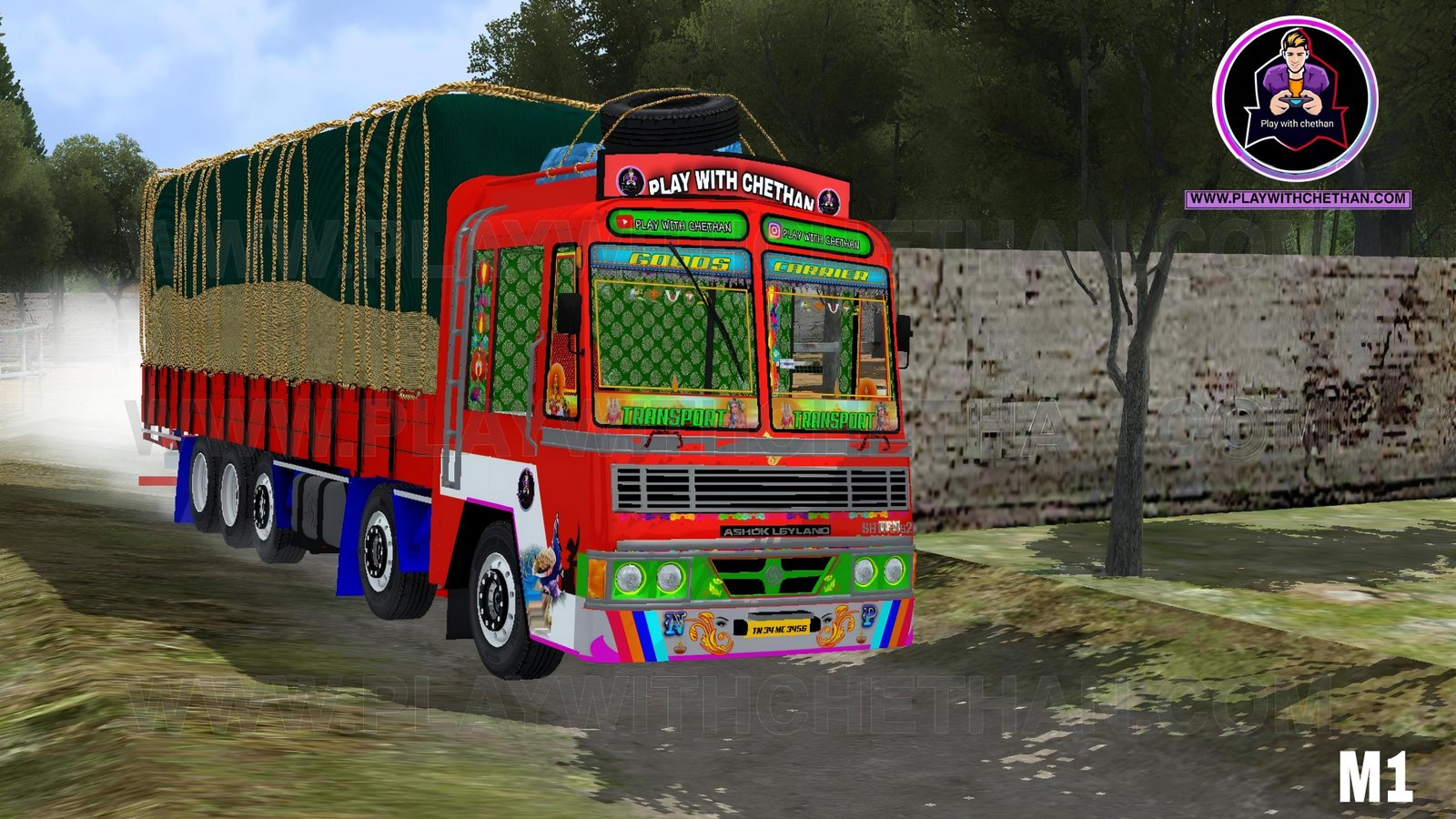 Ashok Leyland 16 wheel lorry mod bus simulator Indonesia (BUSSID) - Gallery 2
