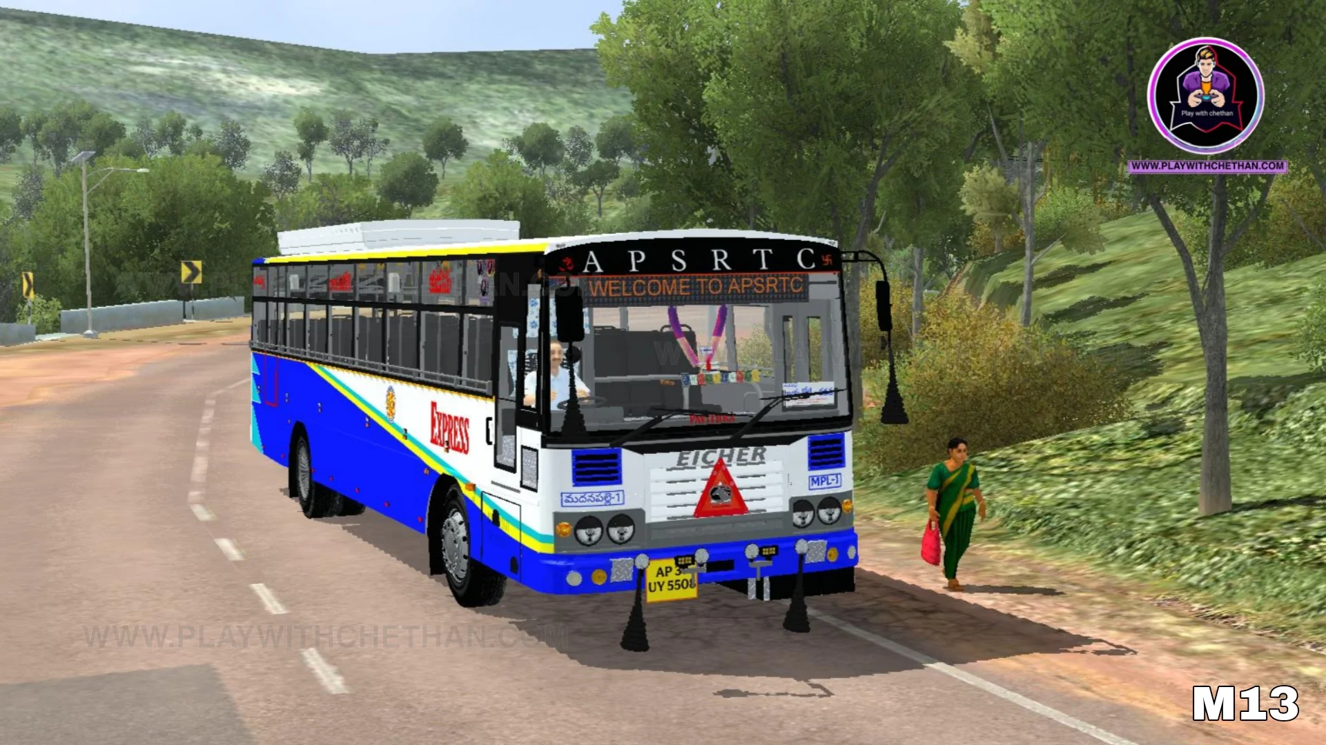 APSRTC EXPRESS EICHER BS6 MODIFIED BUS MOD FOR BUSSID & BUSSIN