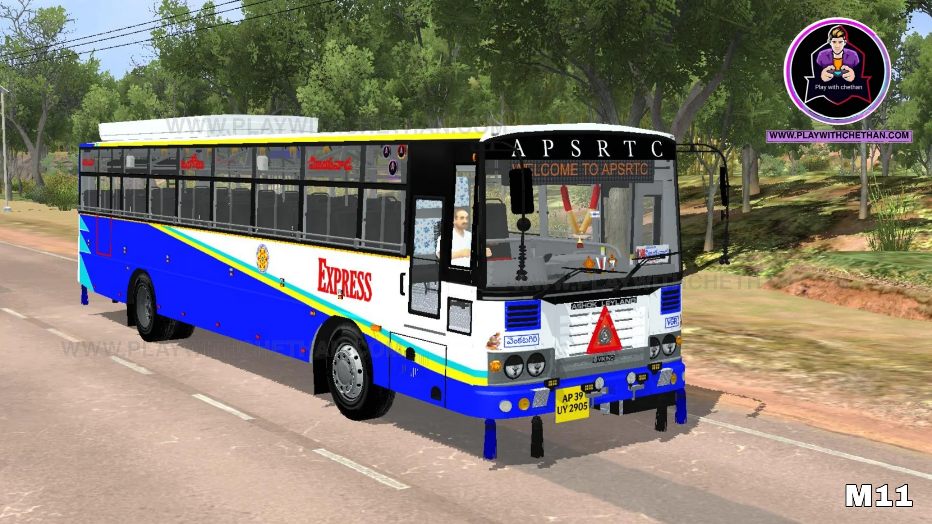 APSRTC EXPRESS ASHOK LEYLAND BS6 MODIFIED BUS MOD FOR BUSSID & BUSSIN