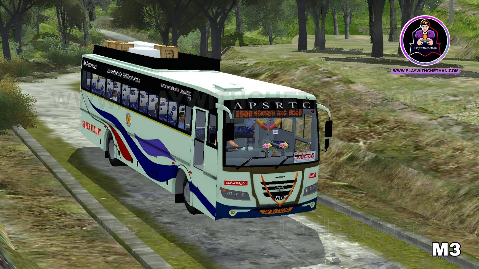 APSRTC SUPER LUXURY tata bs6 for bus simulator Indonesia (BUSSID)